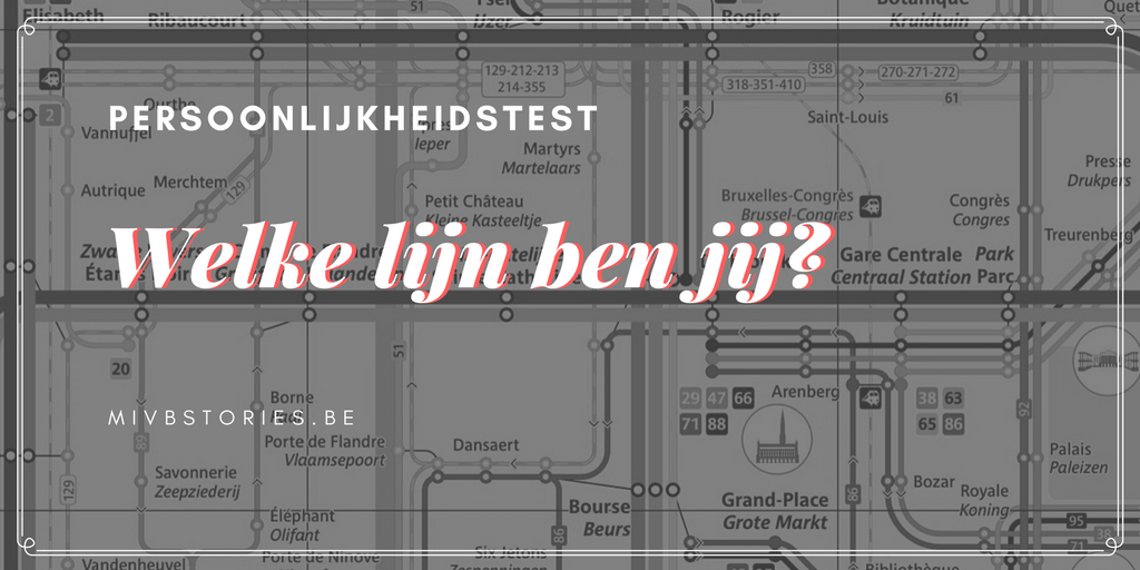 Welke MIVB-lijn ben jij?