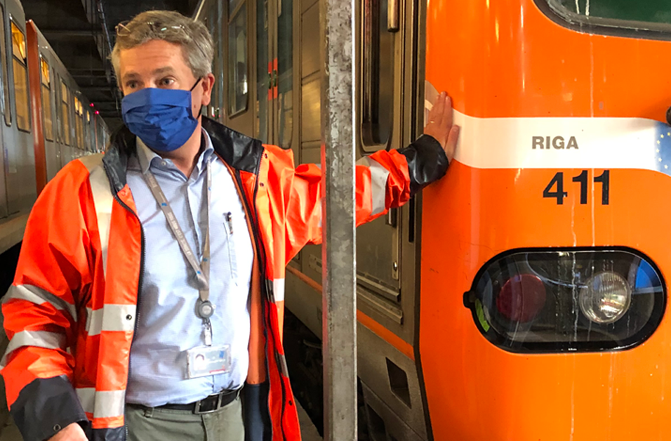 Renaud de Saint Moulin voor een metro van de reeks M5